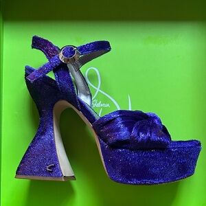 Sam Edelman Audrea Vibrant Purple Platform Heels
